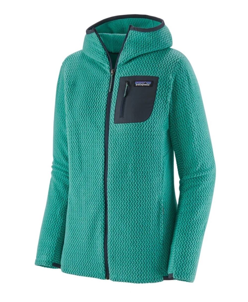 Patagonia R1 Air Full Zip Fleece Jacket Women’s XL Teal Green 40260